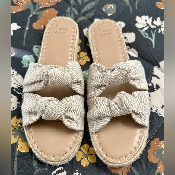 a new day Shoes - A New Day Double Knotted Miriam Slide Sandals